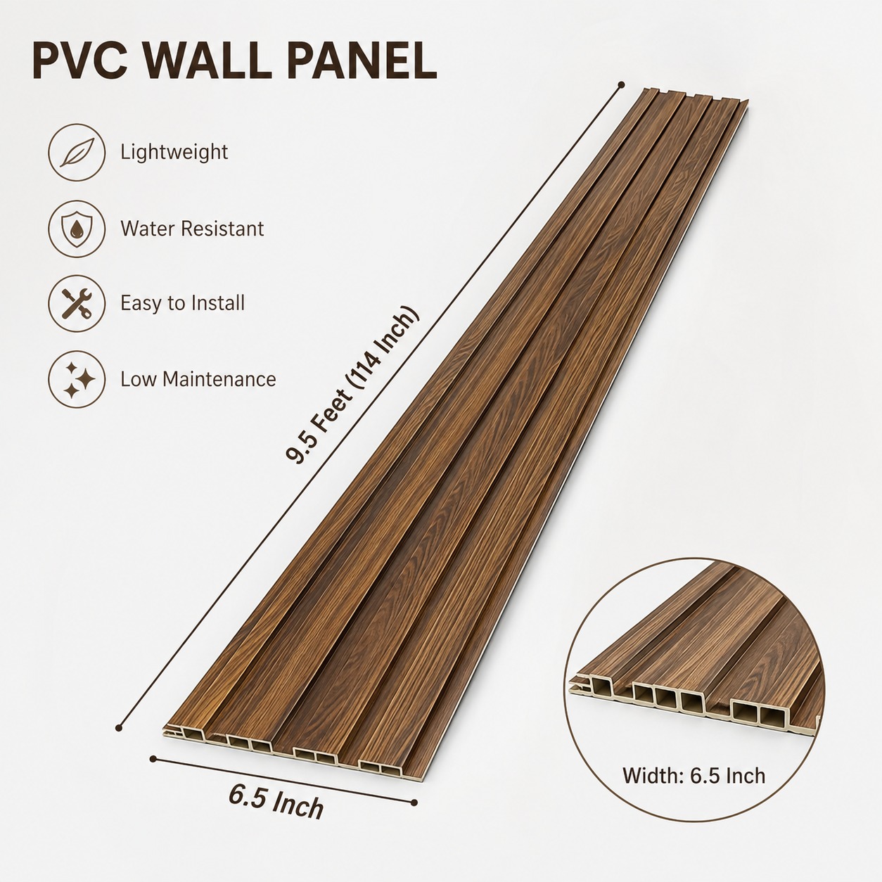 Pvc Panel, DT10 - 9.5 Feet 6.5 Inches