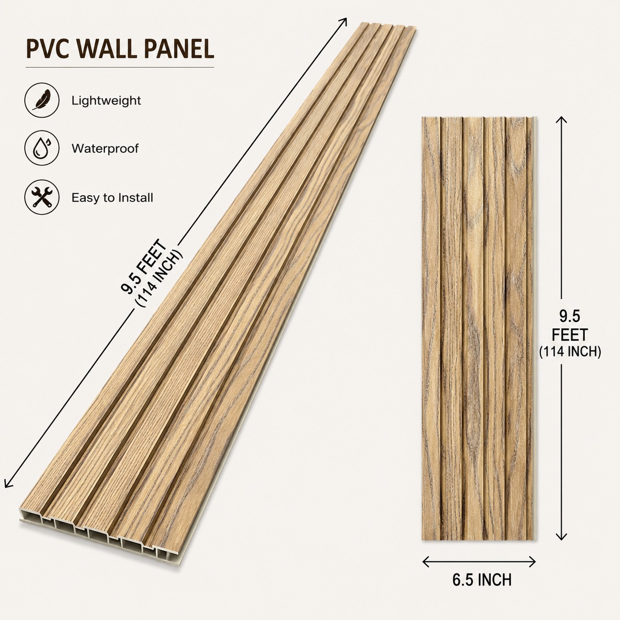 Pvc Panel, 128A06 - 9.5 Feet 6.5 Inches