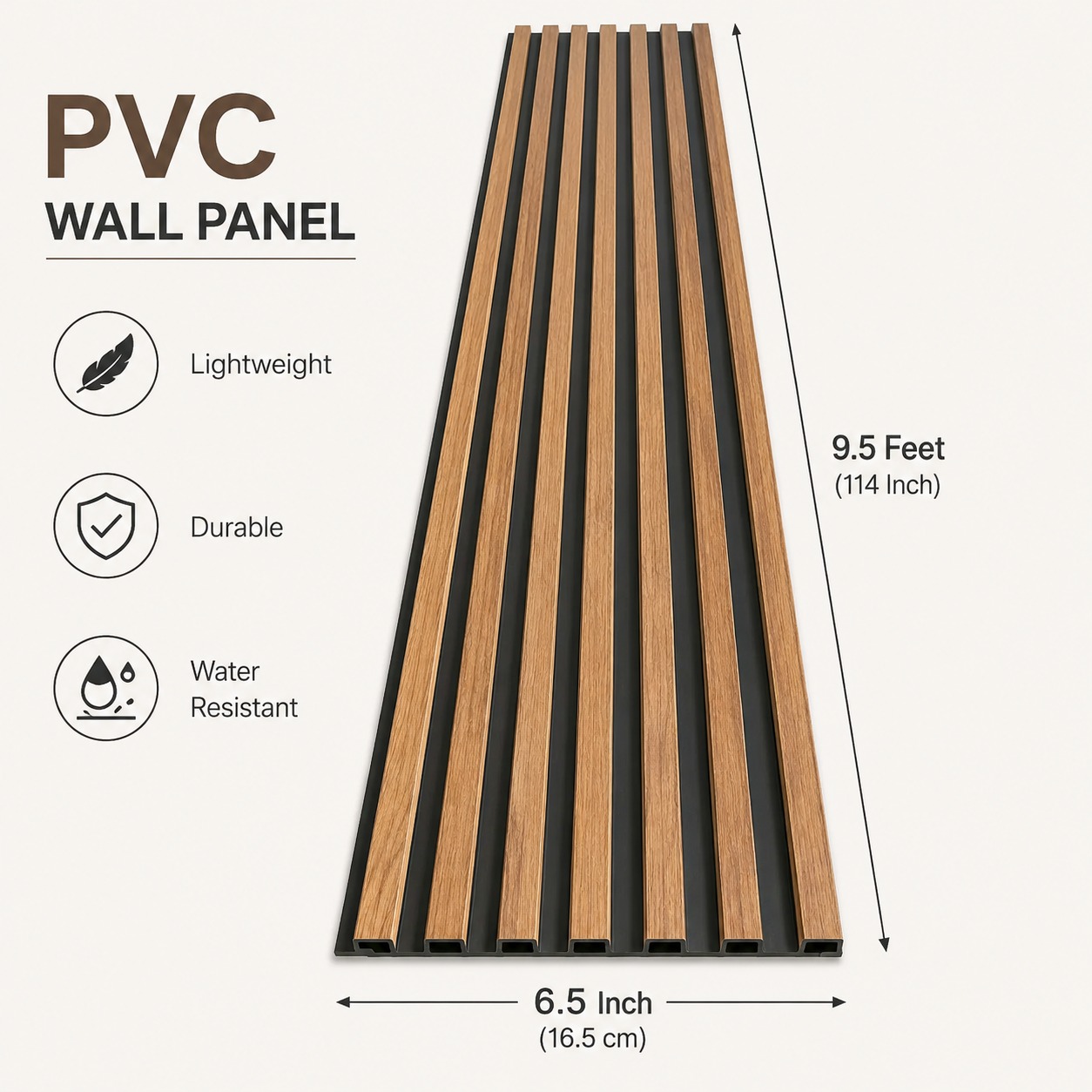 Pvc Panel, 6015 Half - 9.5 Feet 6.5 Inches