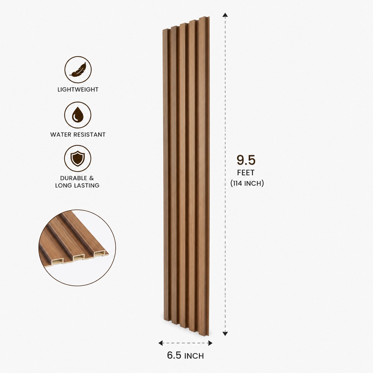 Pvc Panel, 4023 - 9.5 Feet 6.5 Inches