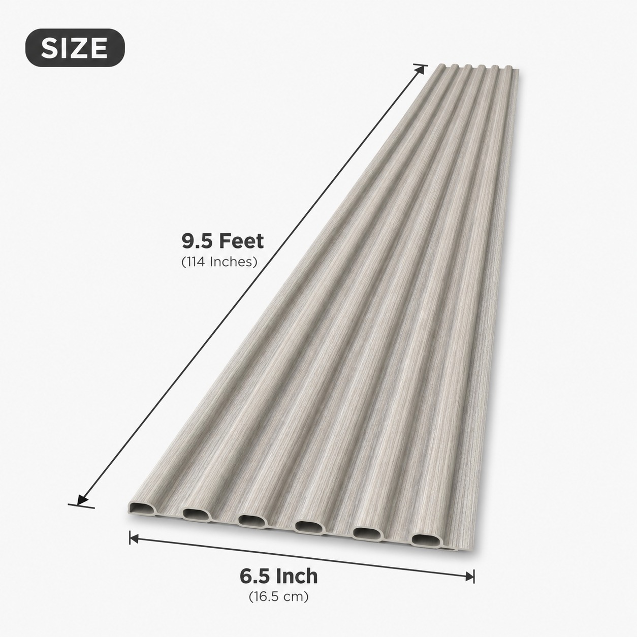 Pvc Round Panel, 1015 - 9.5 Feet 6.5 Inches