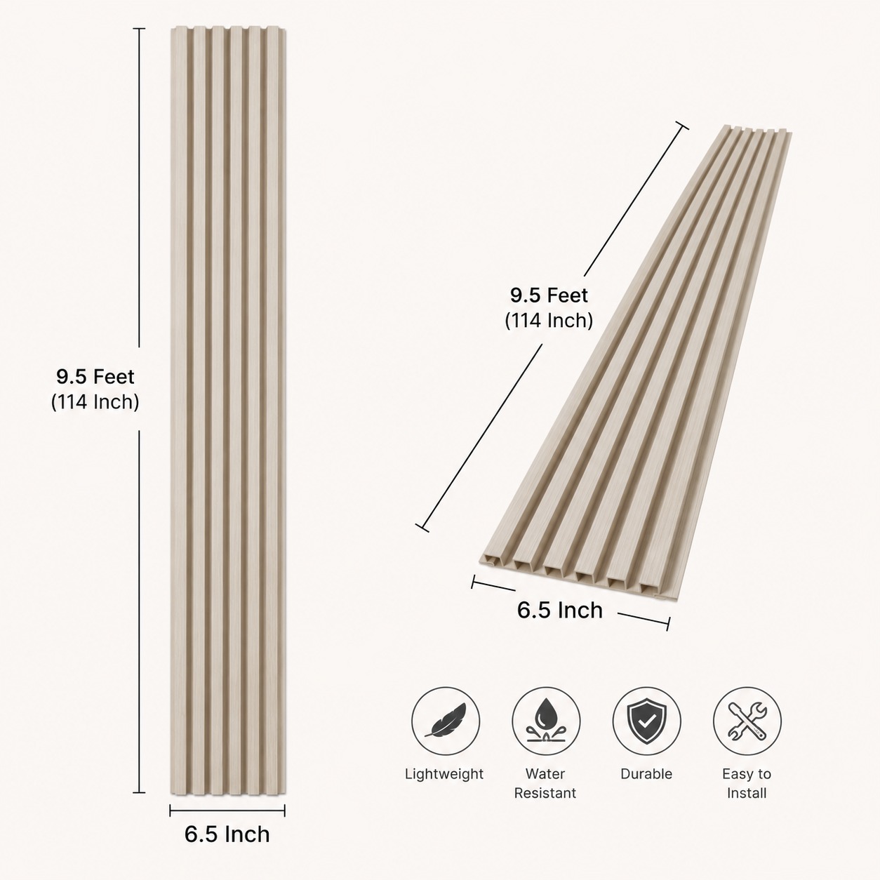 Pvc Panel, 1015 - 9.5 Feet 6.5 Inches
