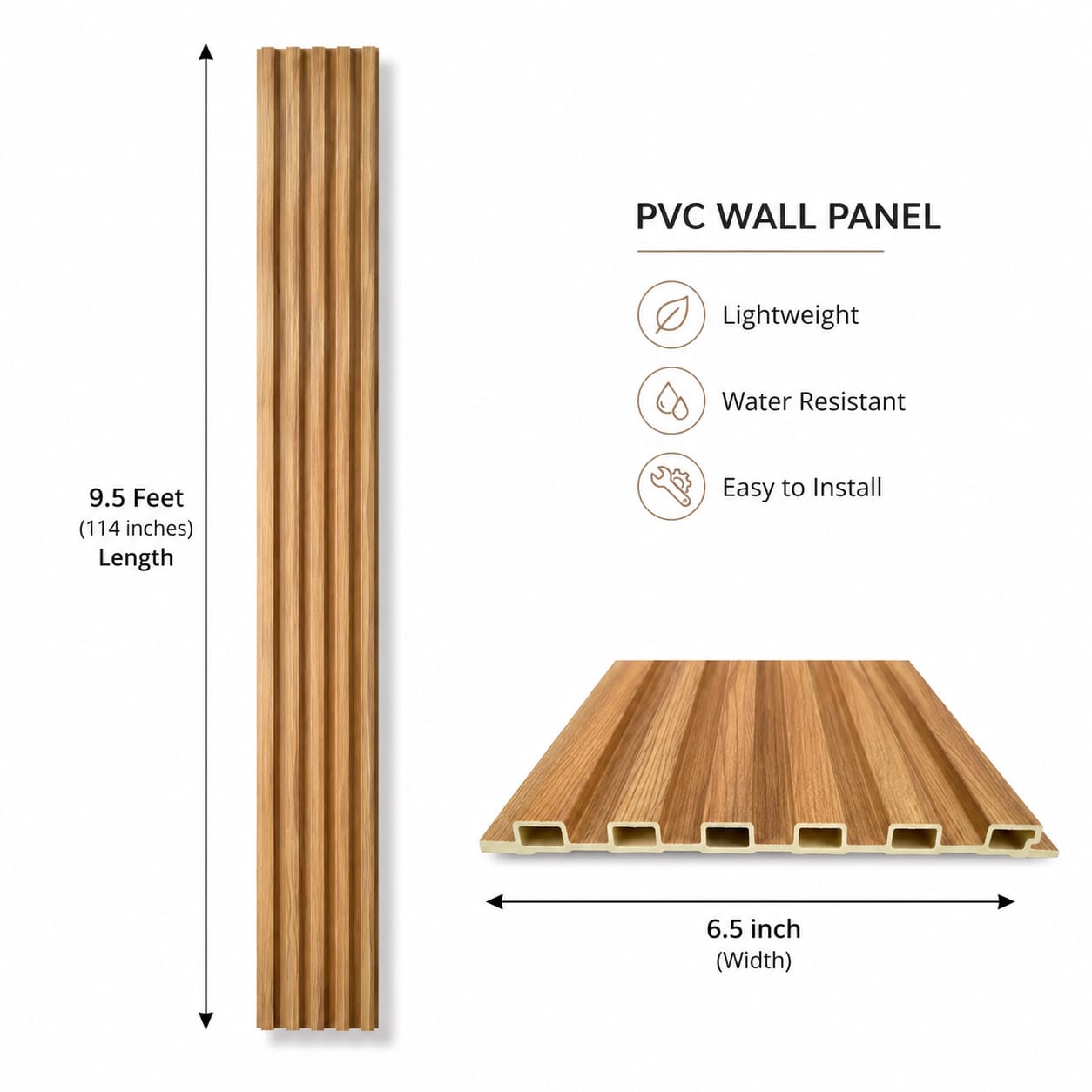 Pvc Panel, 6015 - 9.5 Feet 6.5 Inches