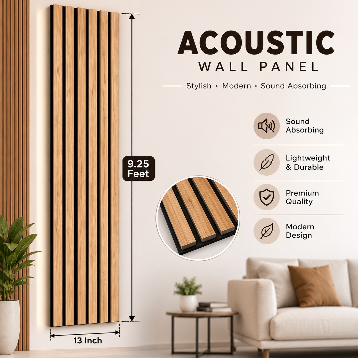 Pvc Panel, 6013 - 9.5 Feet 6.5 Inches