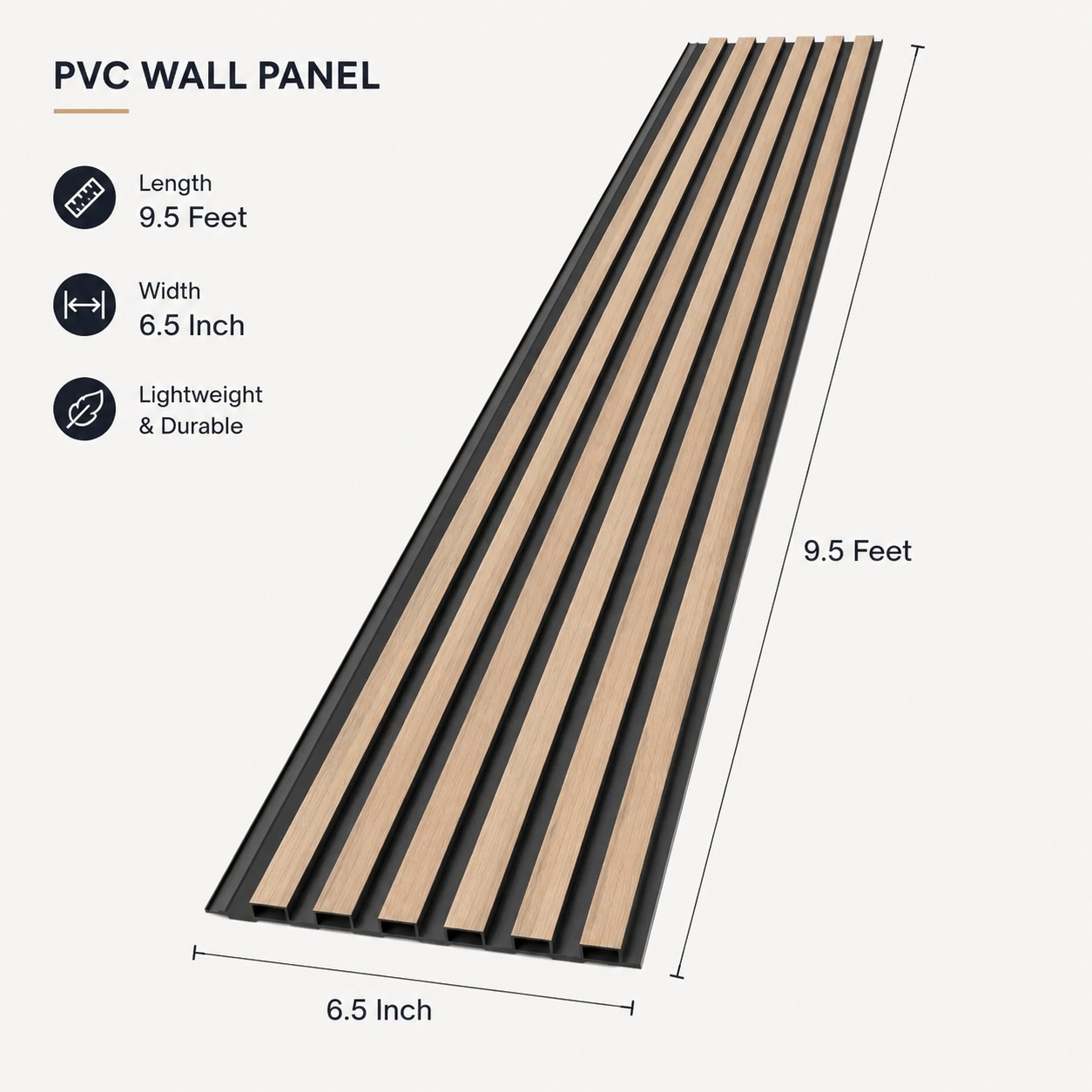 Pvc Panel, 6013 Half - 9.5 Feet 6.5 Inches