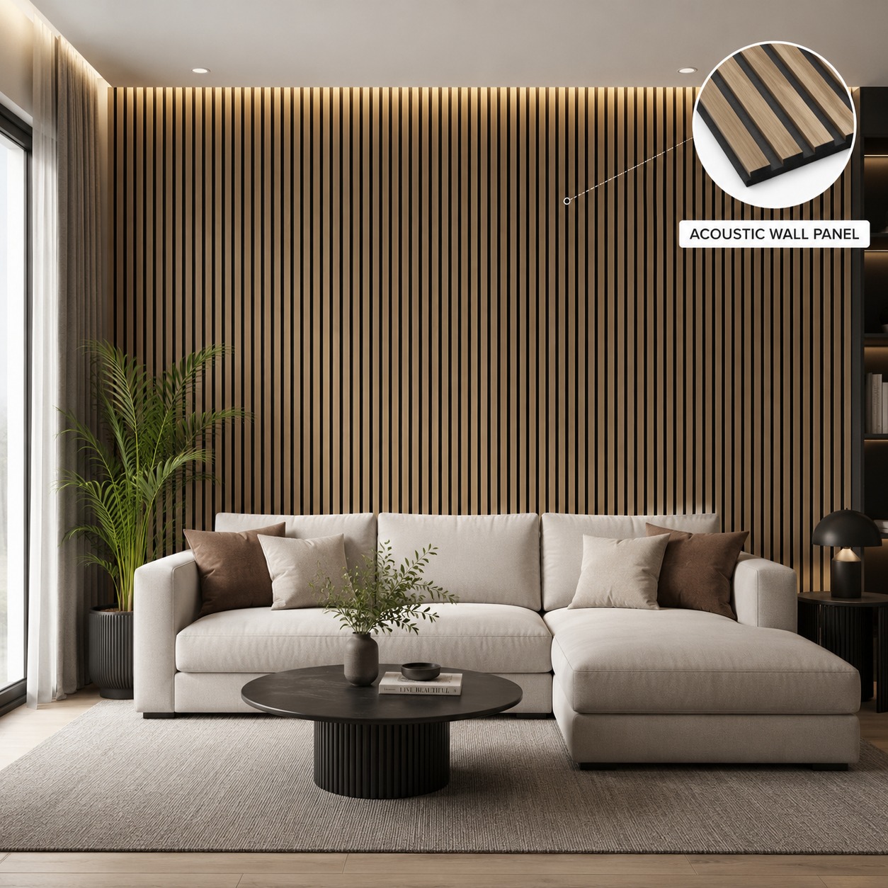 Acoustic Wall Panels, 018A15- 9.25 Feet 13 Inches