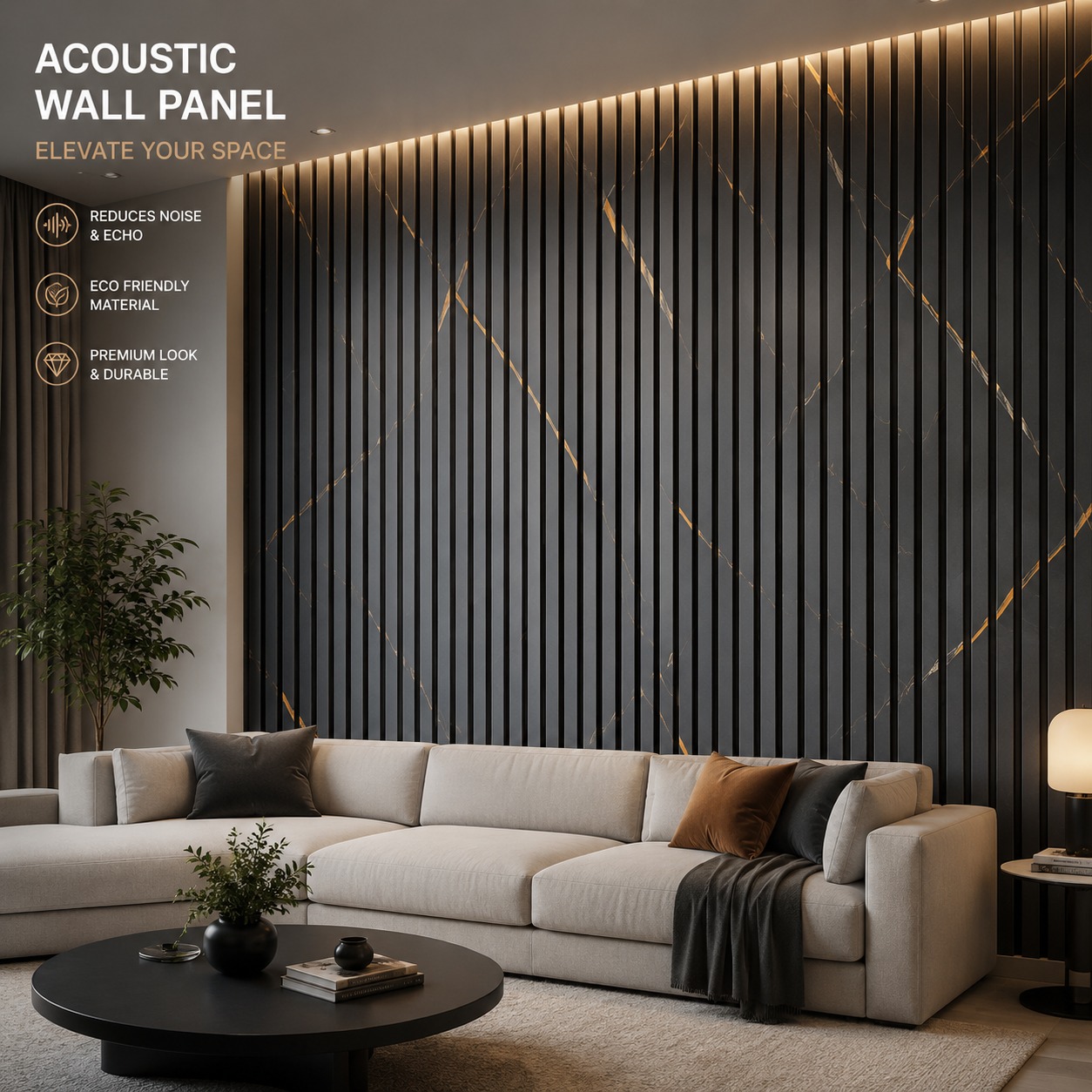 Acoustic Wall Panels, 4010 - 9.25 Feet 13 Inches