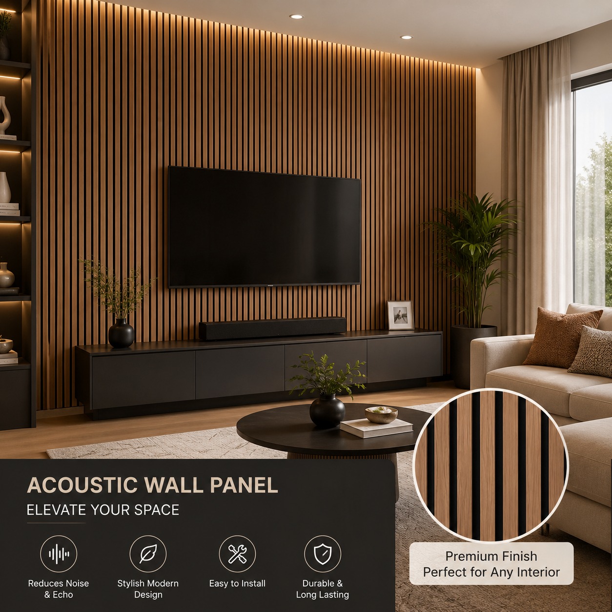 Acoustic Wall Panels, 6010 - 9.25 Feet 13 Inches
