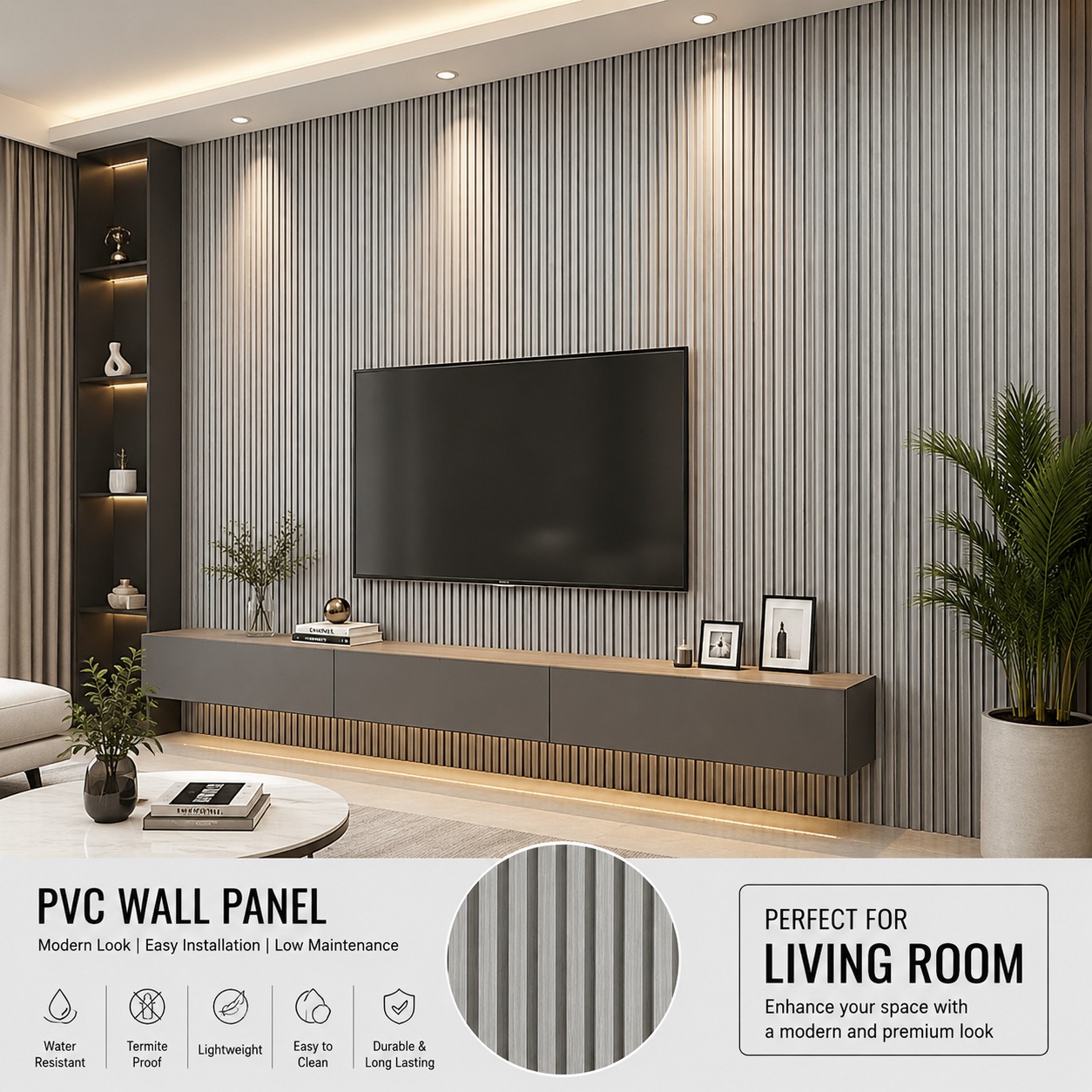 Pvc Panel, 1018 - 9.5 Feet 6.5 Inches
