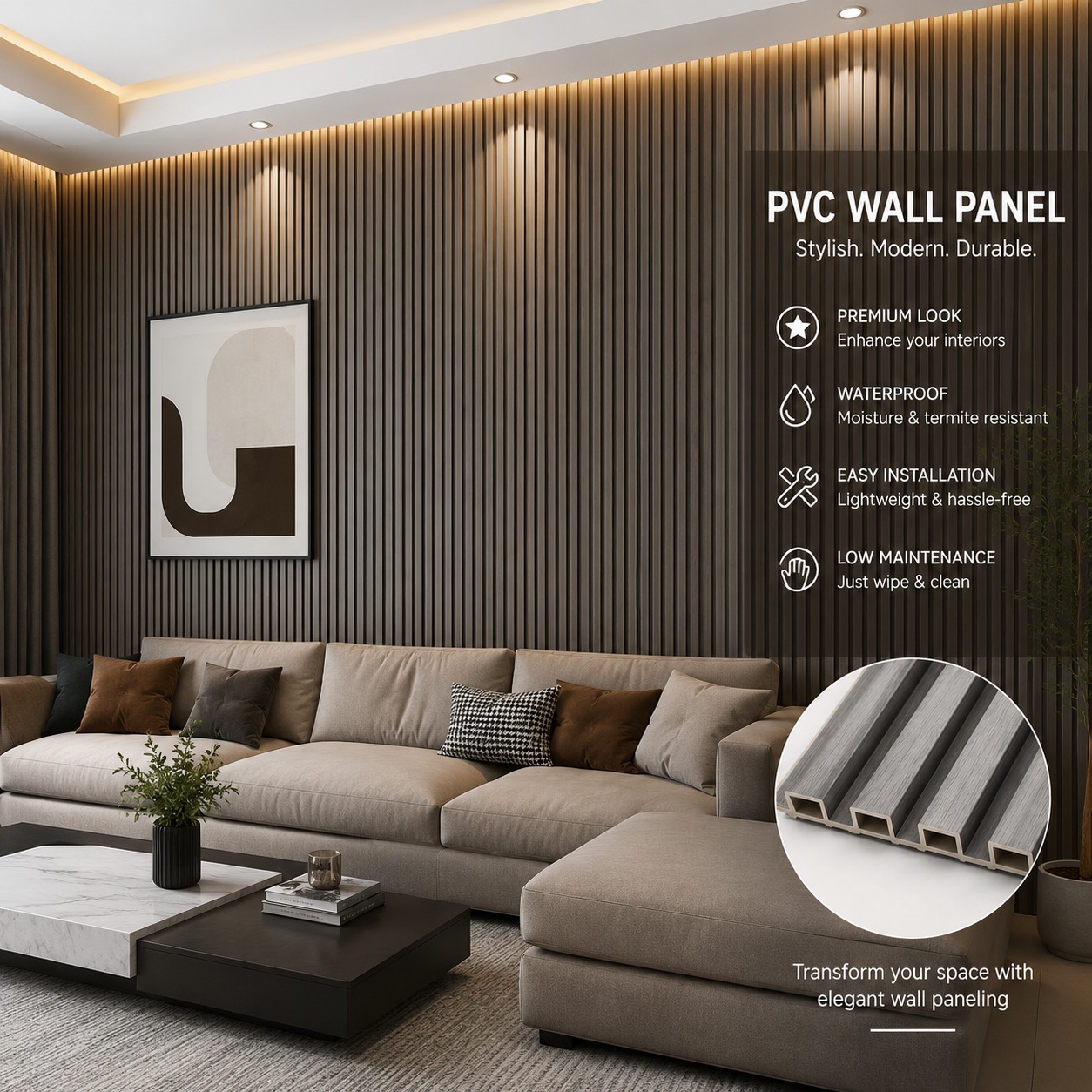 Pvc Panel, 1019 - 9.5 Feet 6.5 Inches