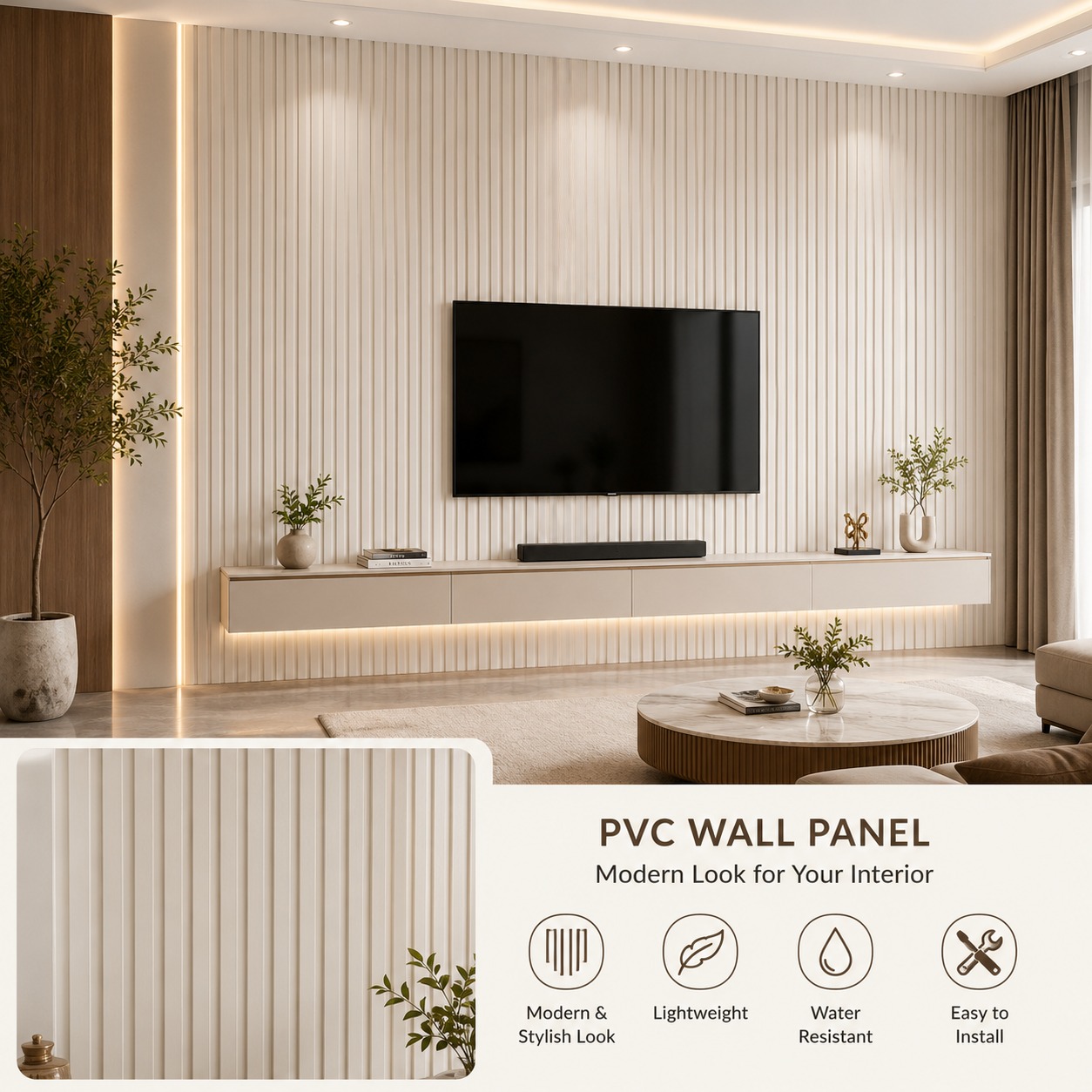 Pvc Panel, 1001 - 9.5 Feet 6.5 Inches