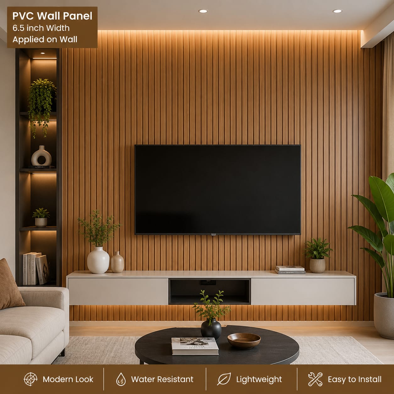 Pvc Panel, 6015 - 9.5 Feet 6.5 Inches