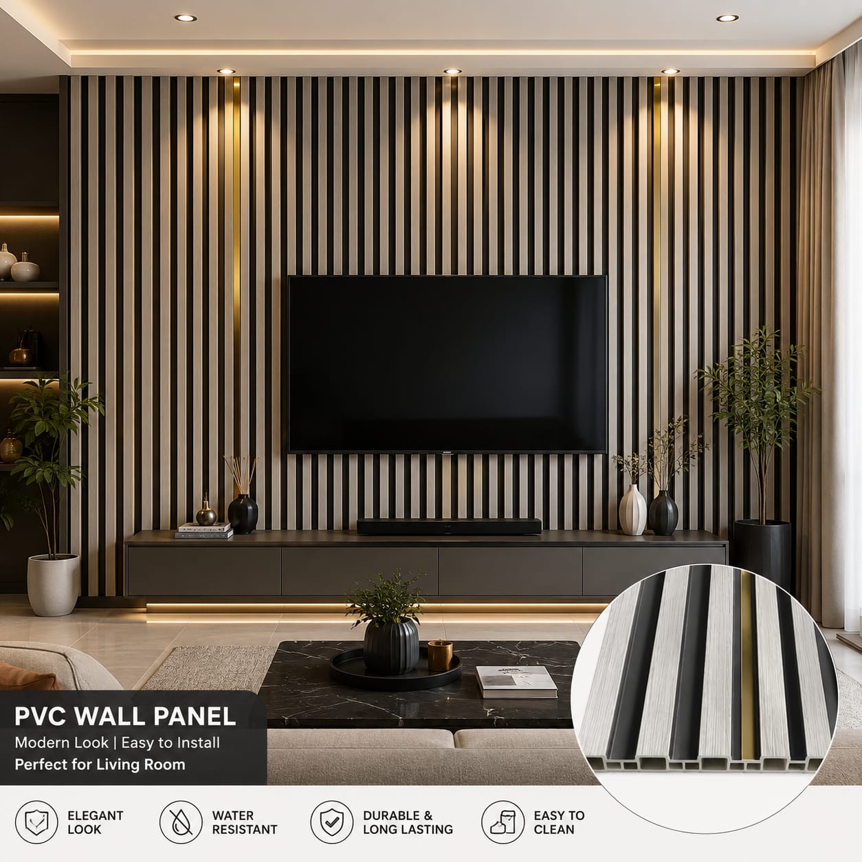 Pvc Panel, 1015 Half - 9.5 Feet 6.5 Inches