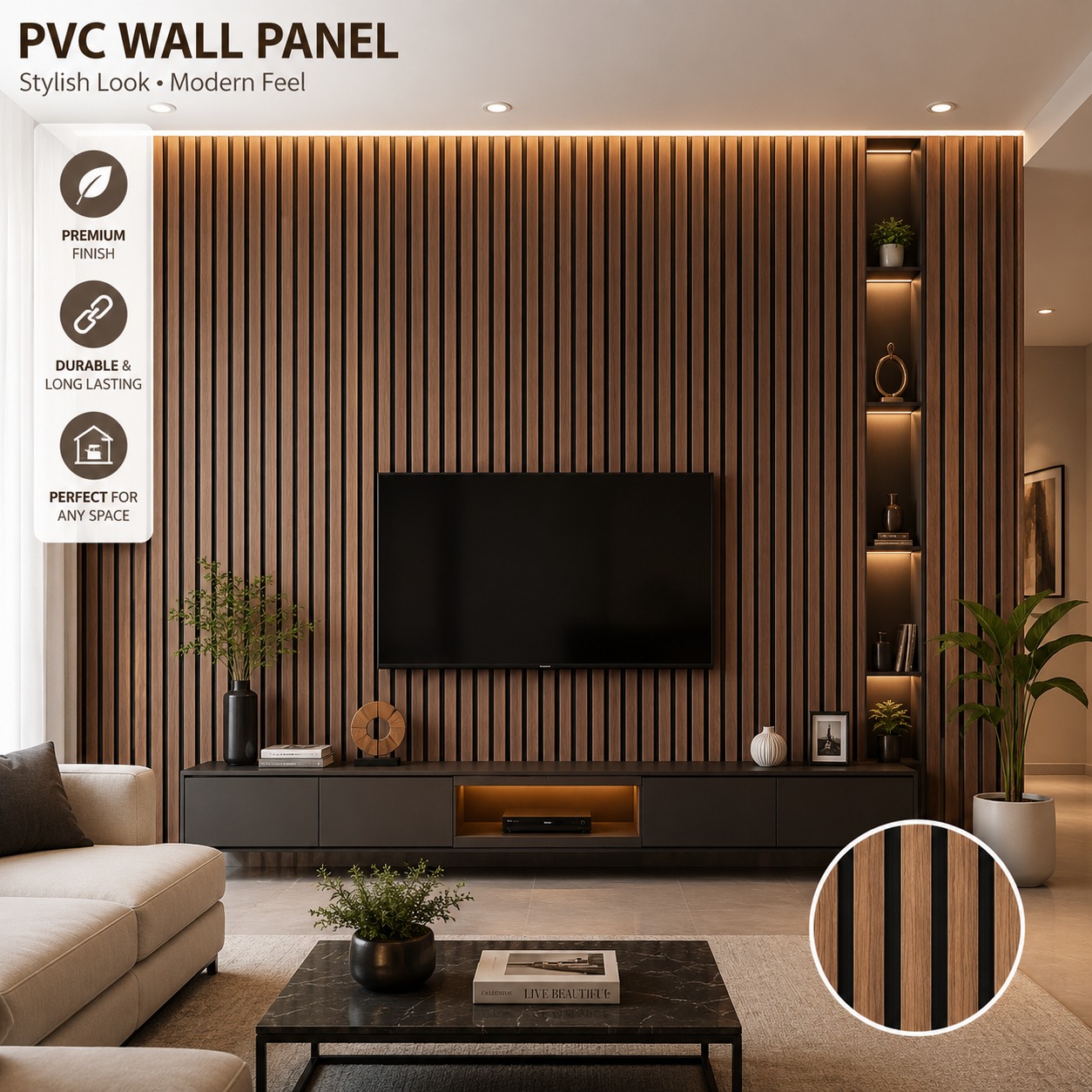 Pvc Panel, 6017 Half - 9.5 Feet 6.5 Inches