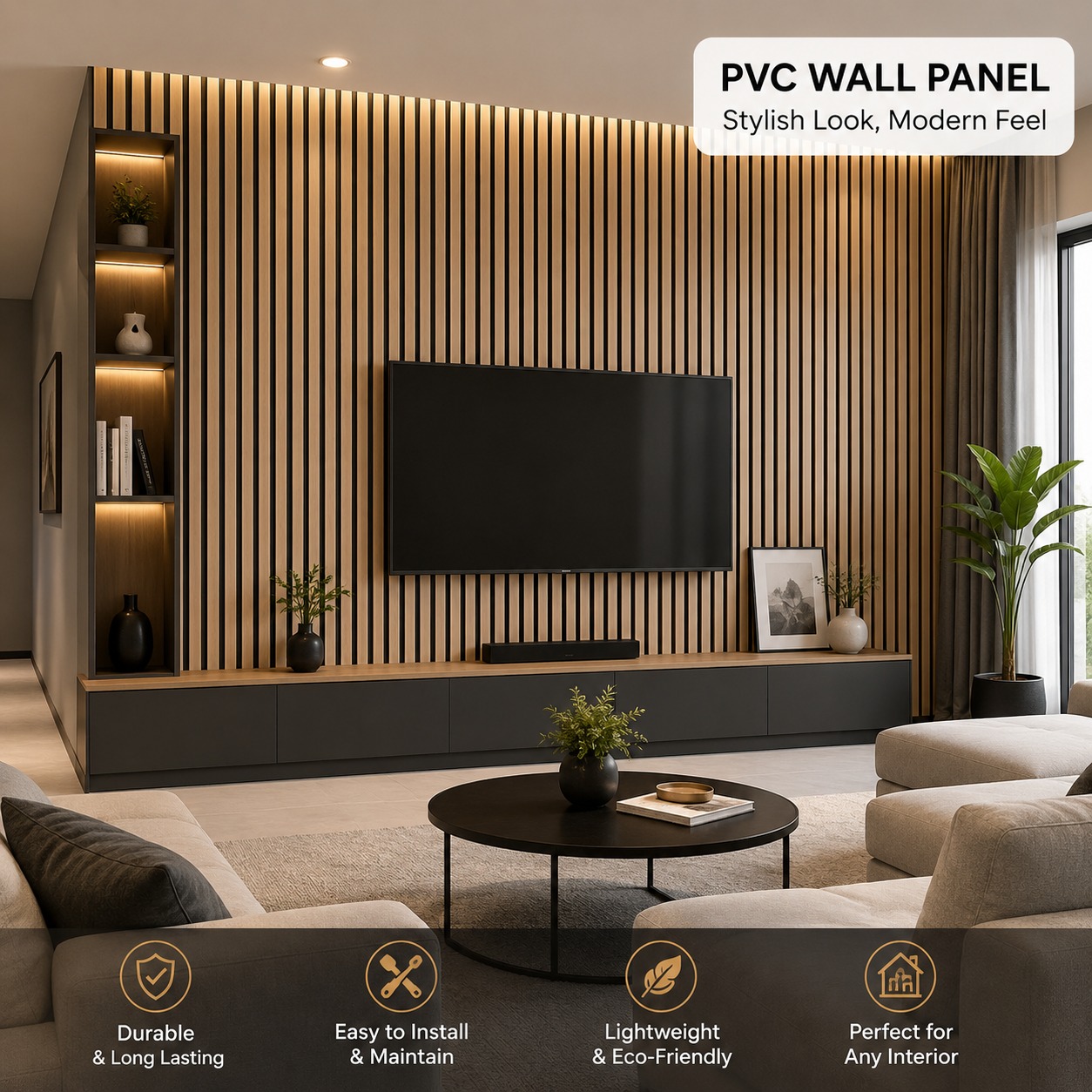 Pvc Panel, 6013 Half - 9.5 Feet 6.5 Inches
